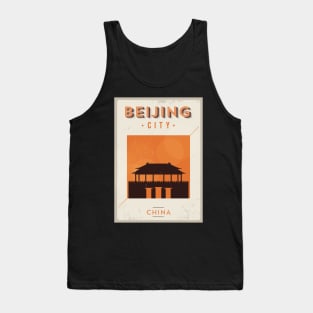 Beijing Poster Design Tank Top